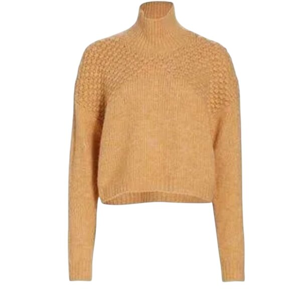 Free People Bradley Turtleneck Sweater, Yellow, L - Picture 14 of 14